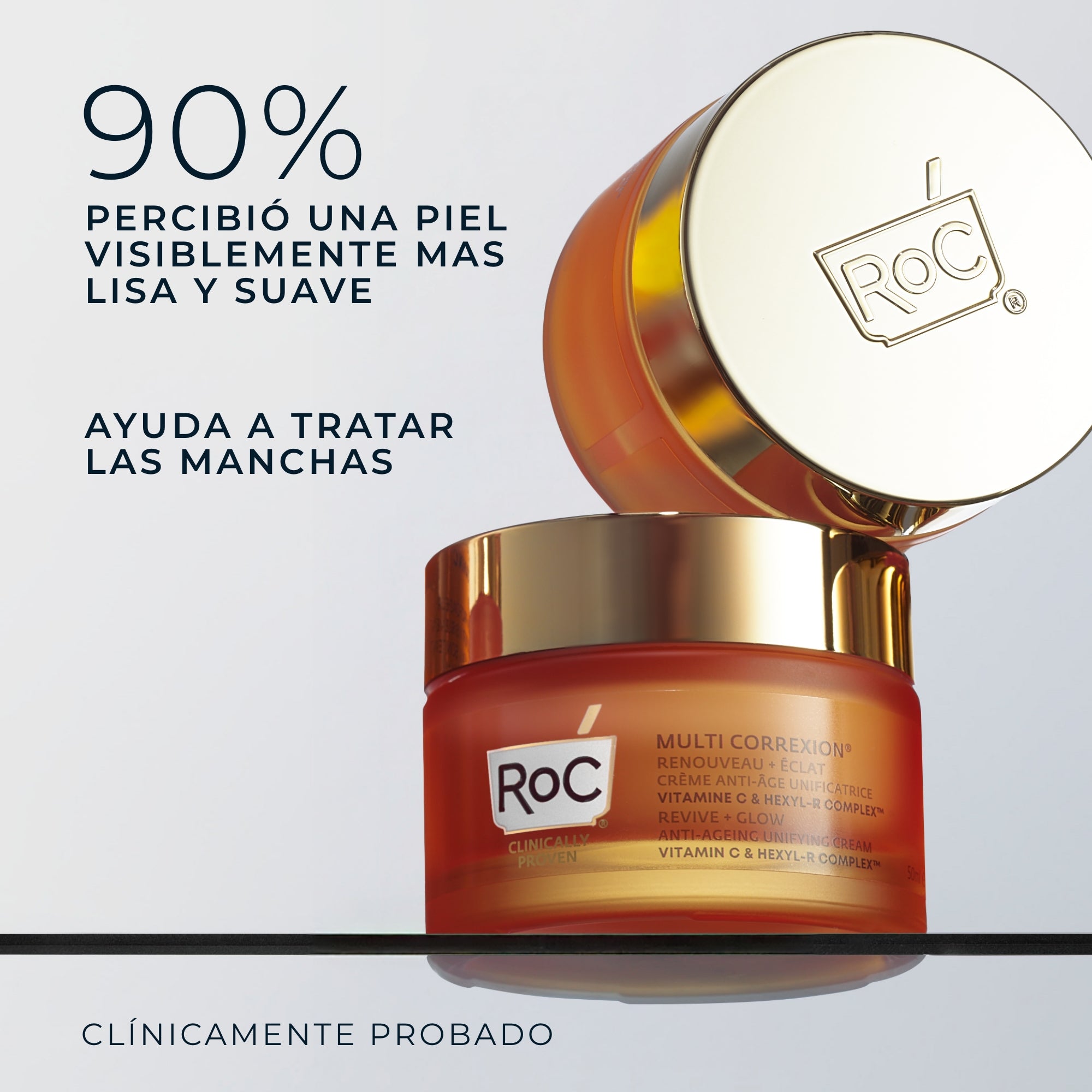 RoC® REVIVE + GLOW CREMA UNIFICADORA 50ML