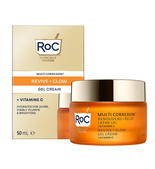 RoC® REVIVE + GLOW CREMA EN GEL 50ML