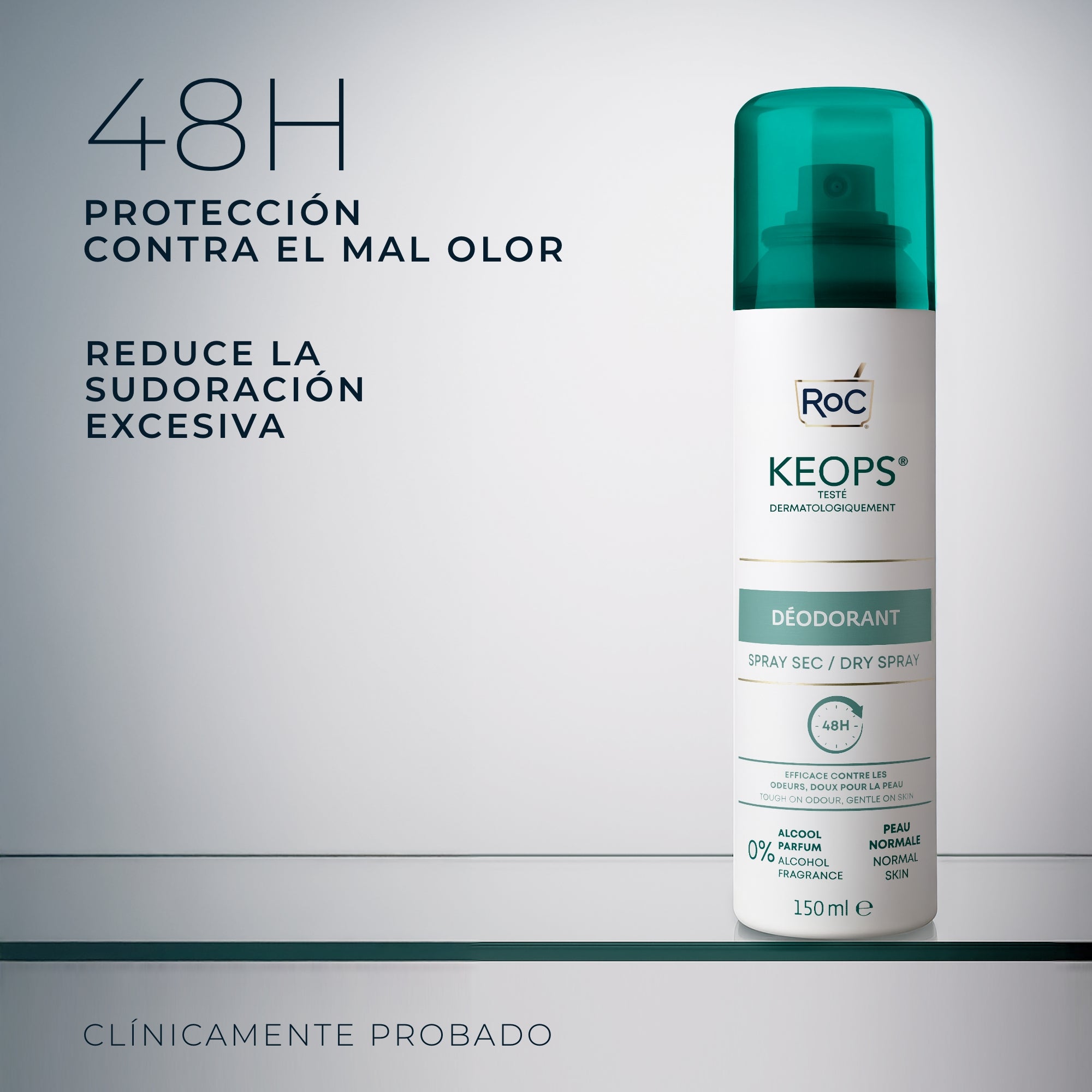 RoC® KEOPS DESODORANTE EN SPRAY SECO 150ml