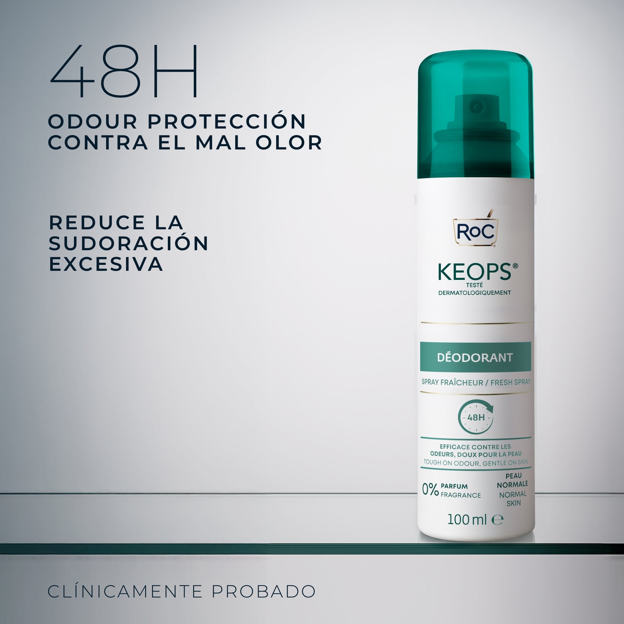 RoC® KEOPS DESODORANTE EN SPRAY FRESCO 100ml