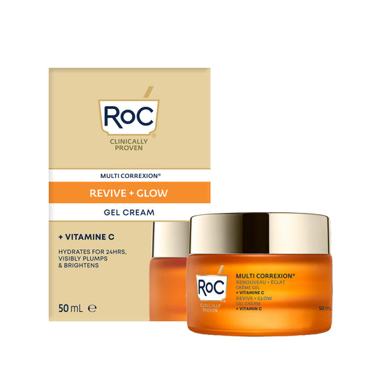 RoC® REVIVE + GLOW CREMA EN GEL 50ML