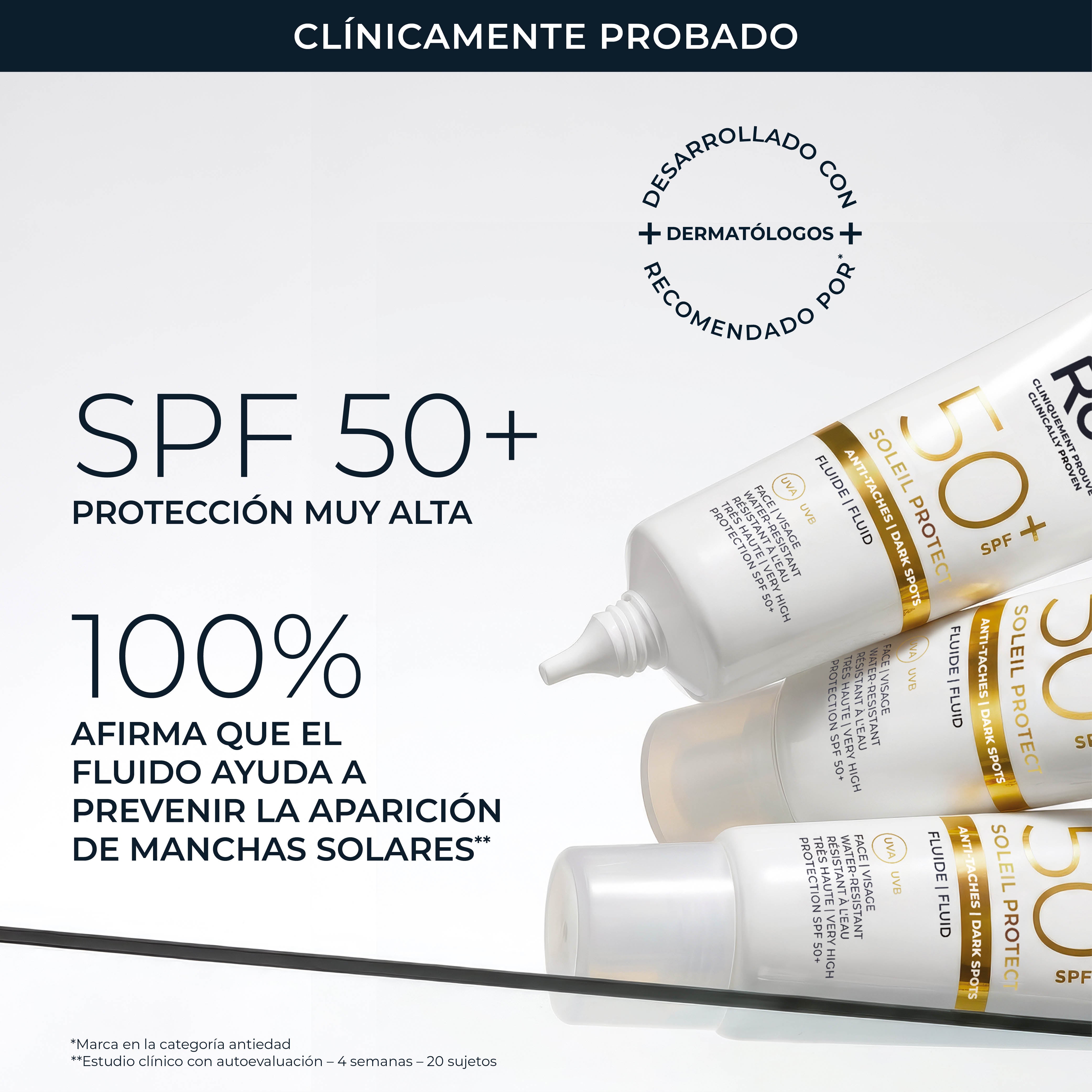 RoC® SOLEIL PROTECT FLUIDO ANTIMANCHAS SPF50+ 50ml
